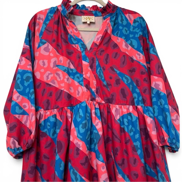 SSYS The Mix Print Tatum Dress in Camo Animal - Picture 4 of 6